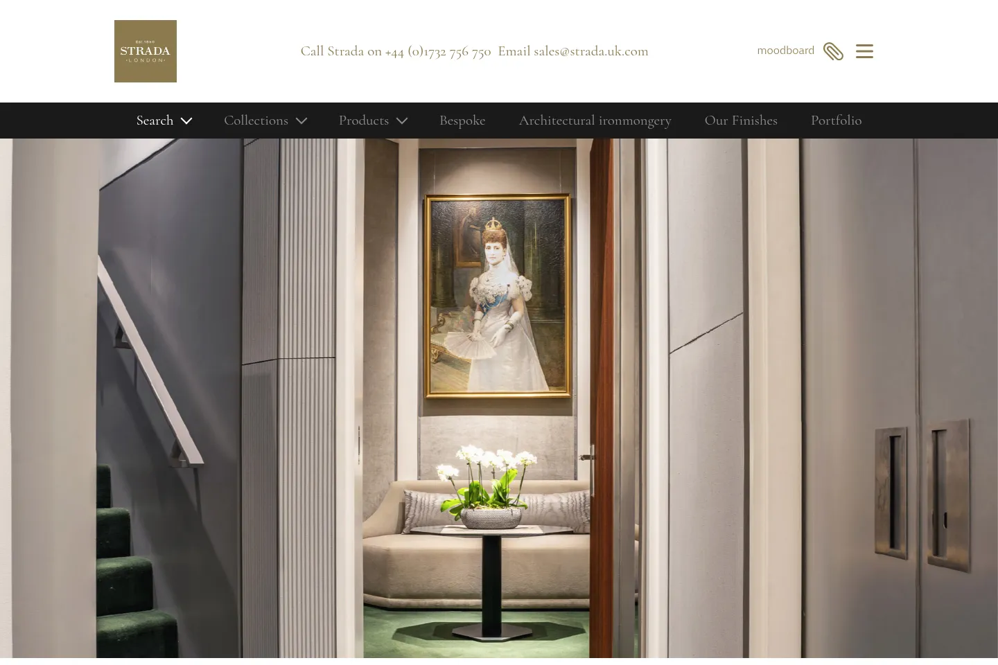 First screen of Strada