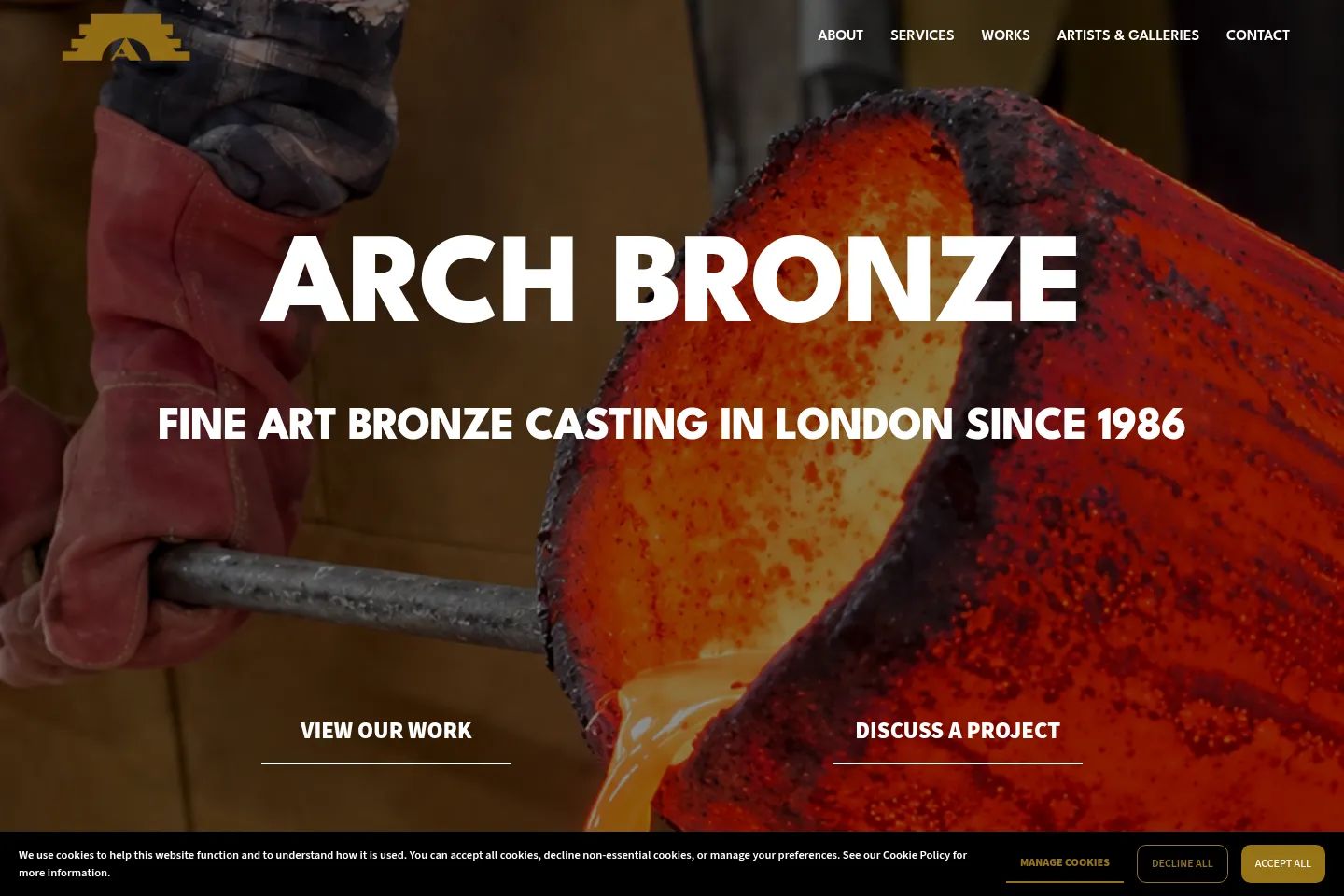 First screen of Arch Bronze