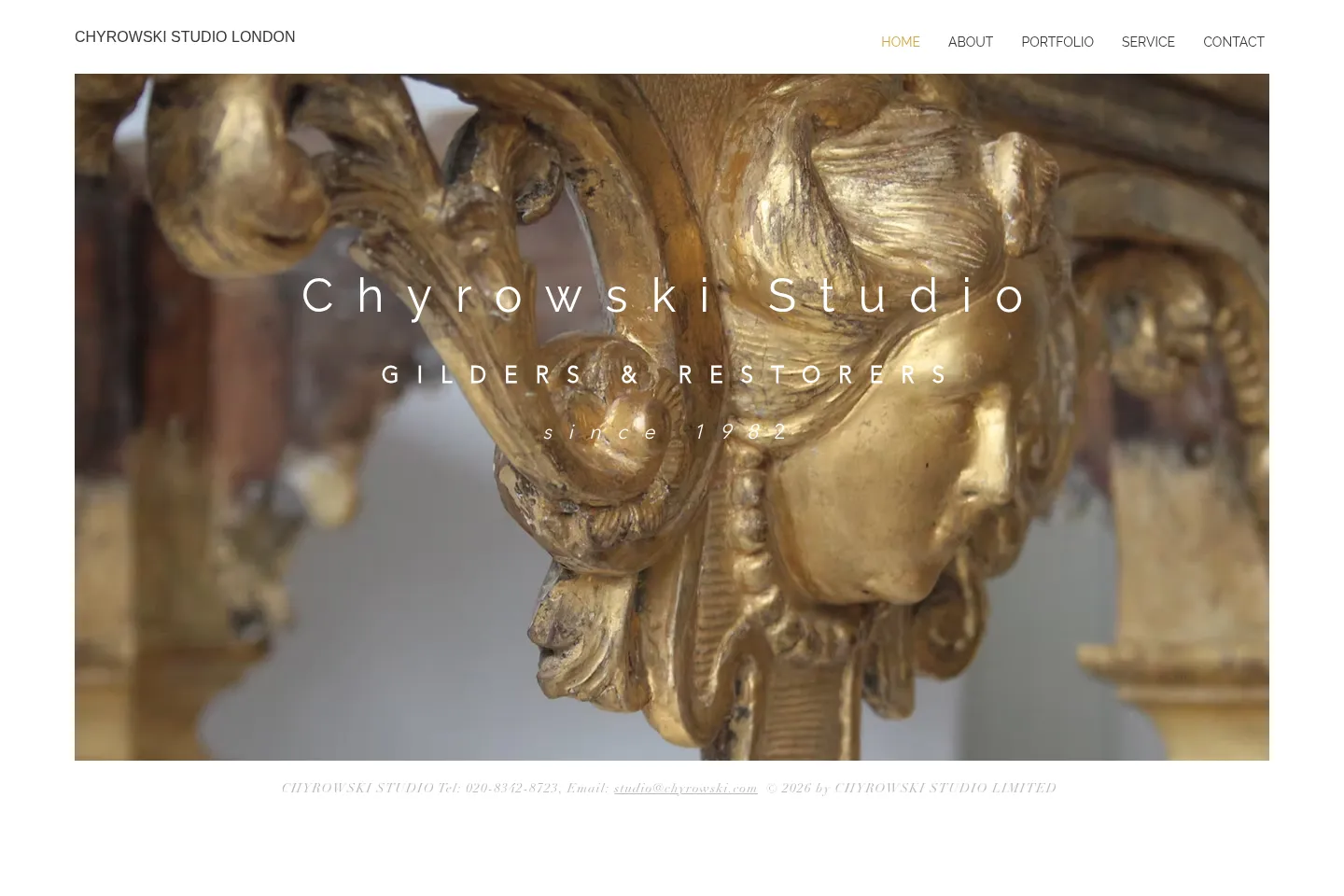 First screen of Chyrowski Studio