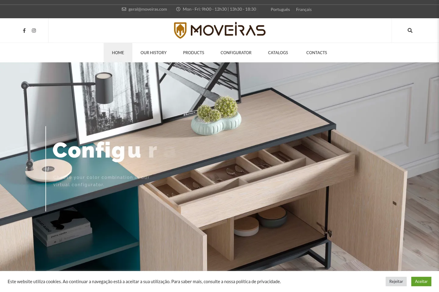 First screen of Moveiras