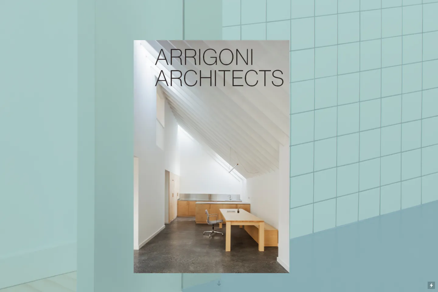 First screen of Arrigoni Architects