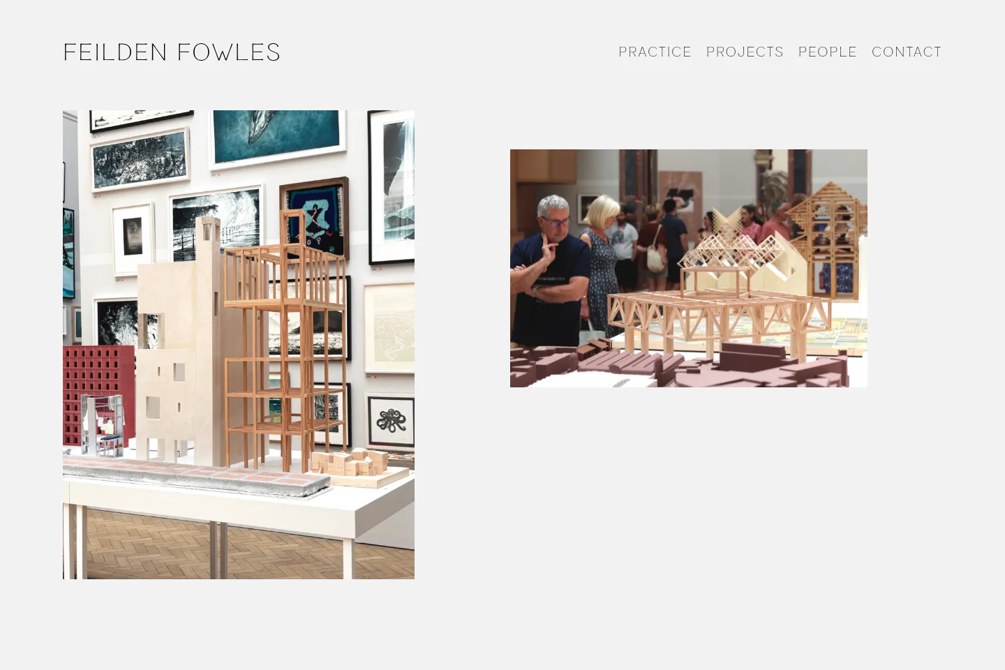 First screen of Feilden Fowles