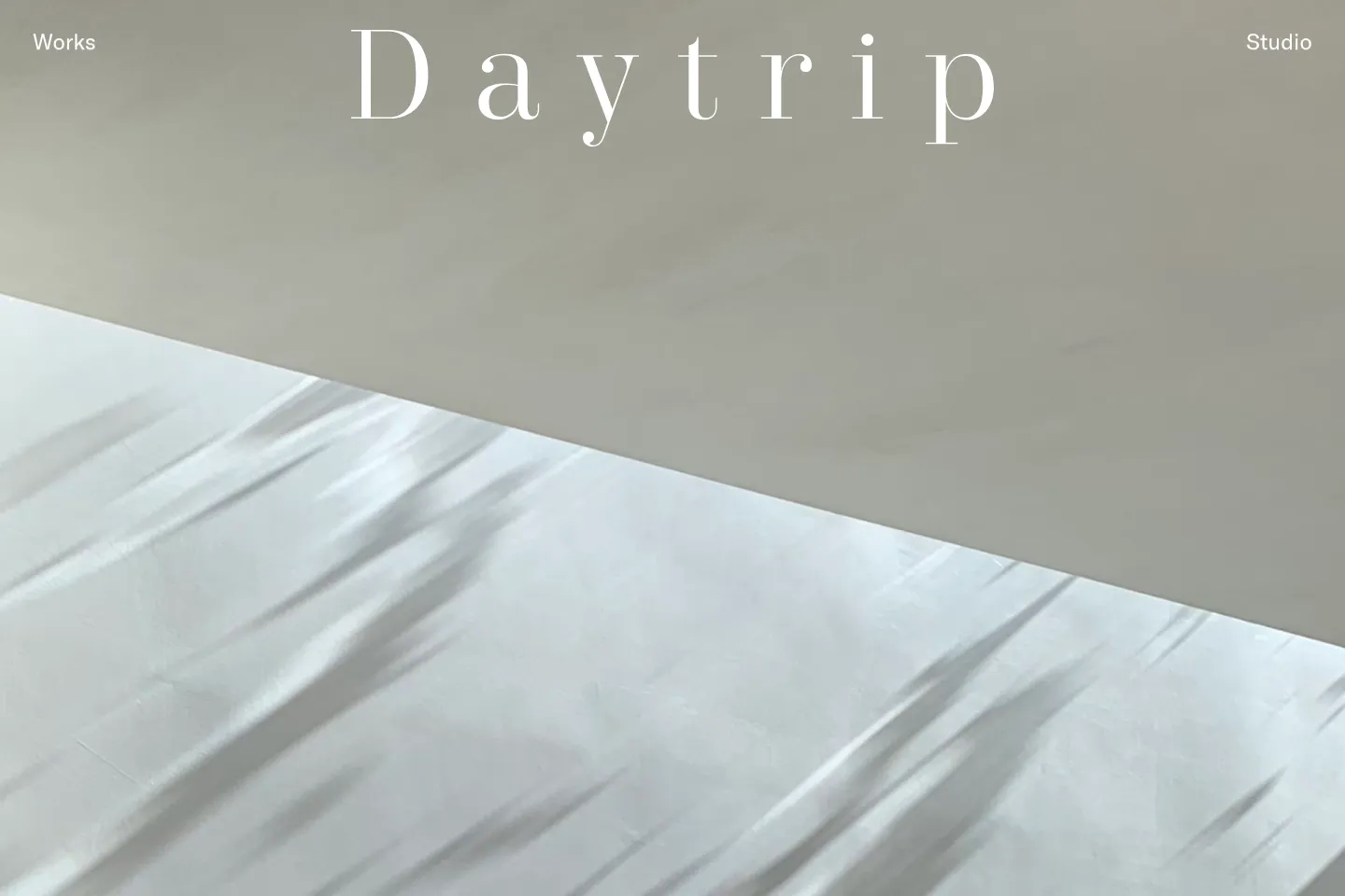 First screen of Daytrip