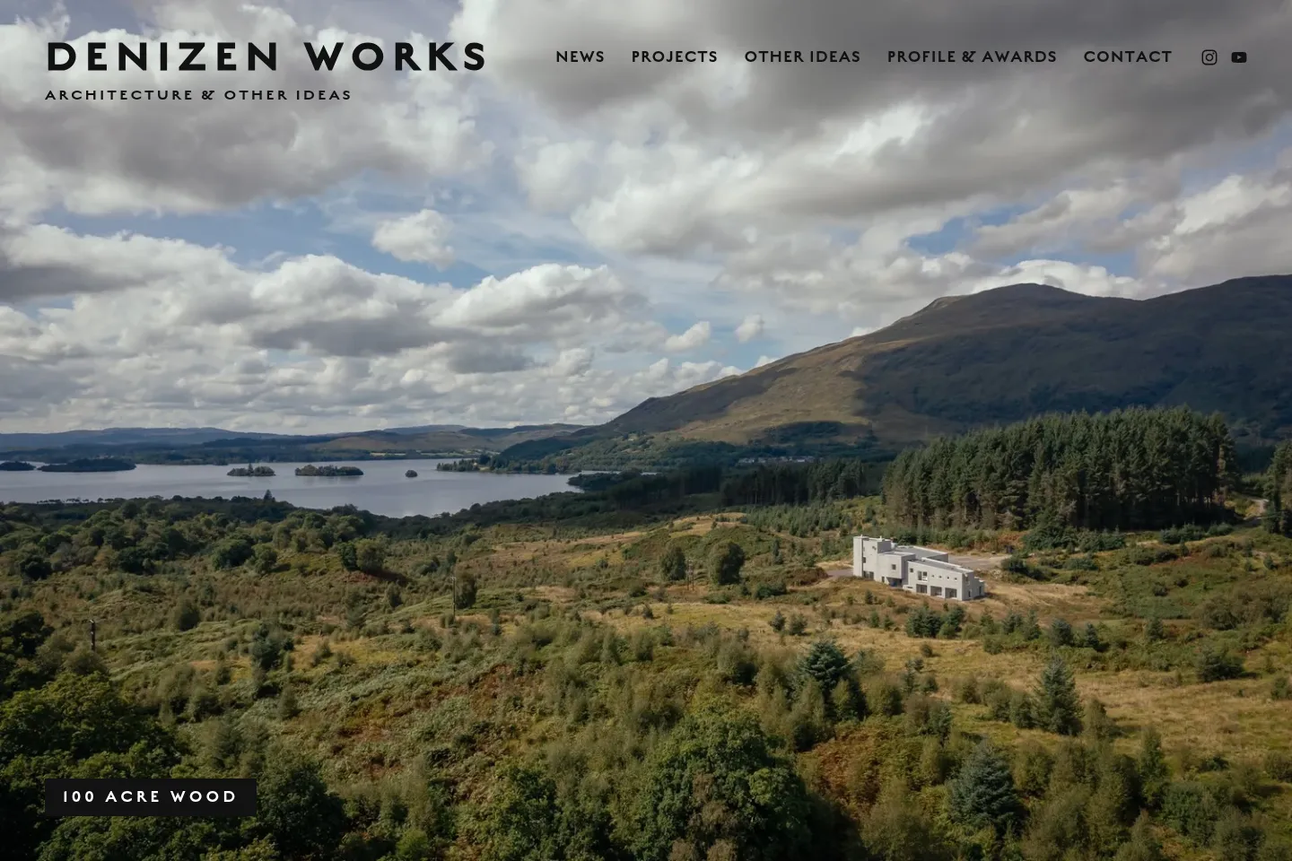 First screen of Denizen Works