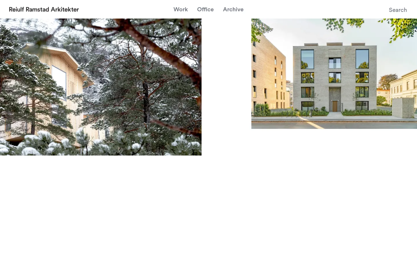 First screen of Reiulf Ramstad