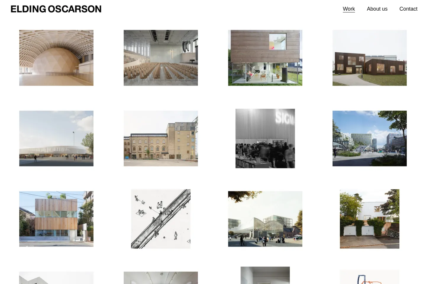 First screen of Elding Oscarson