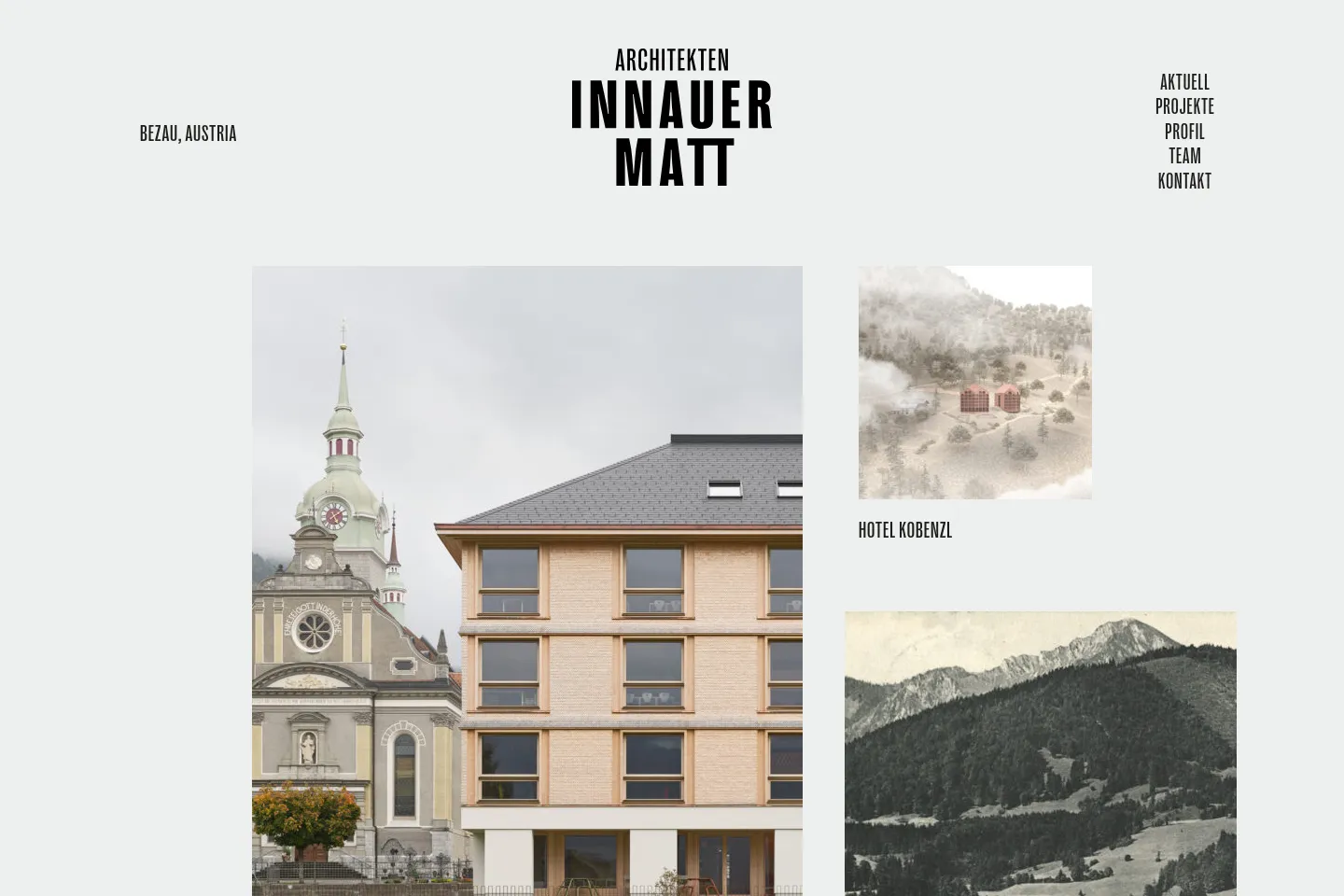 First screen of Innauer Matt