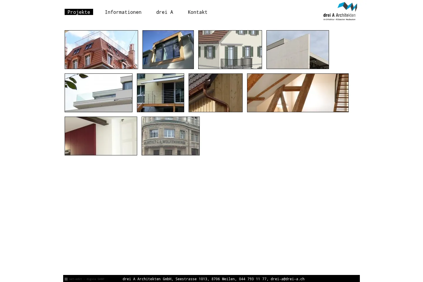 First screen of Drei A
