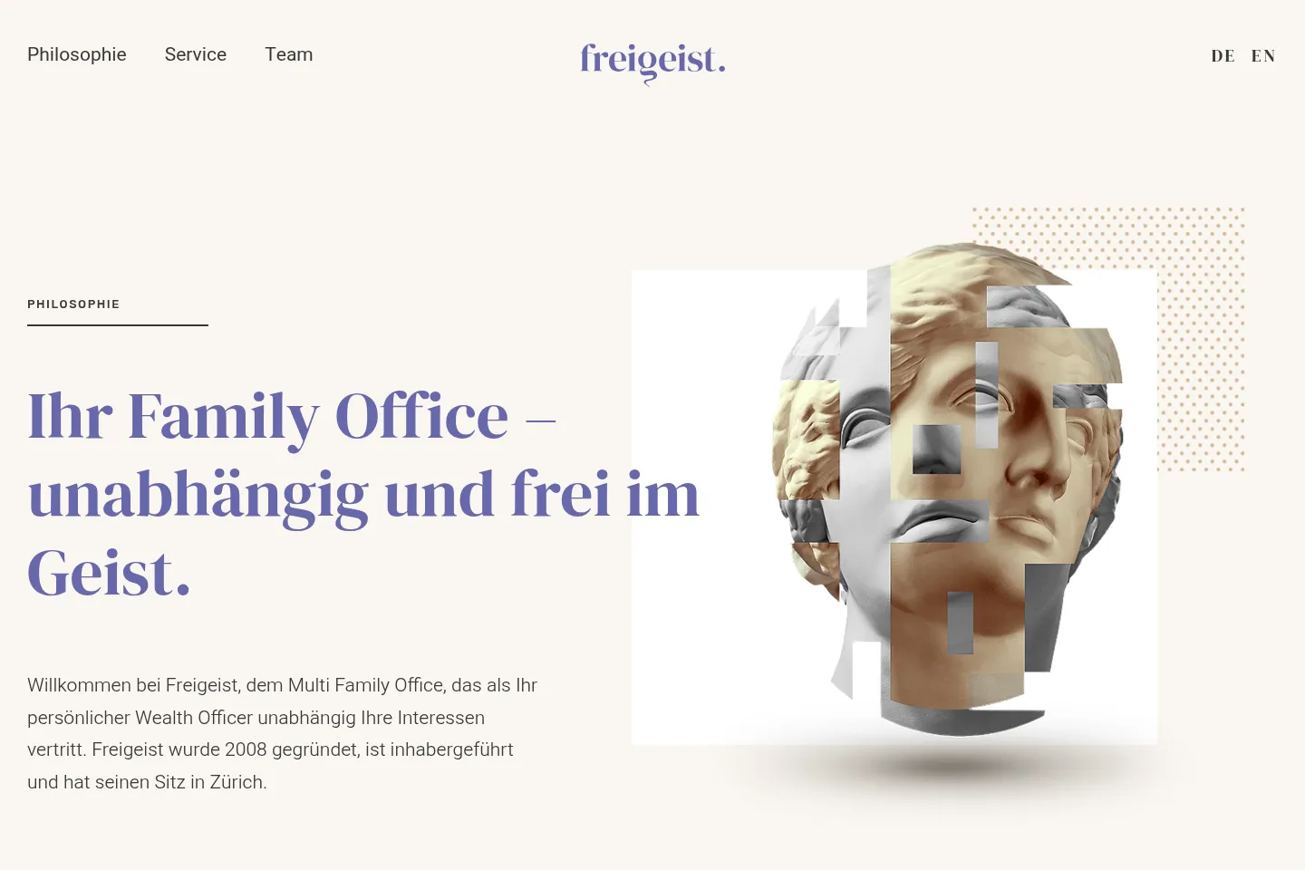 First screen of Freigeist