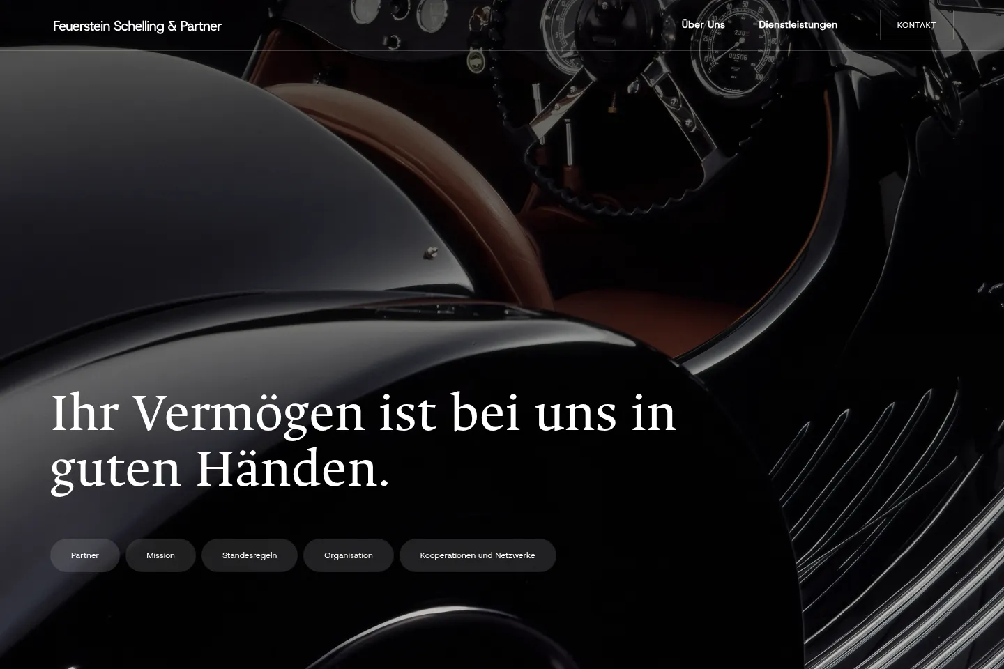 First screen of Feuerstein Schelling & Partner