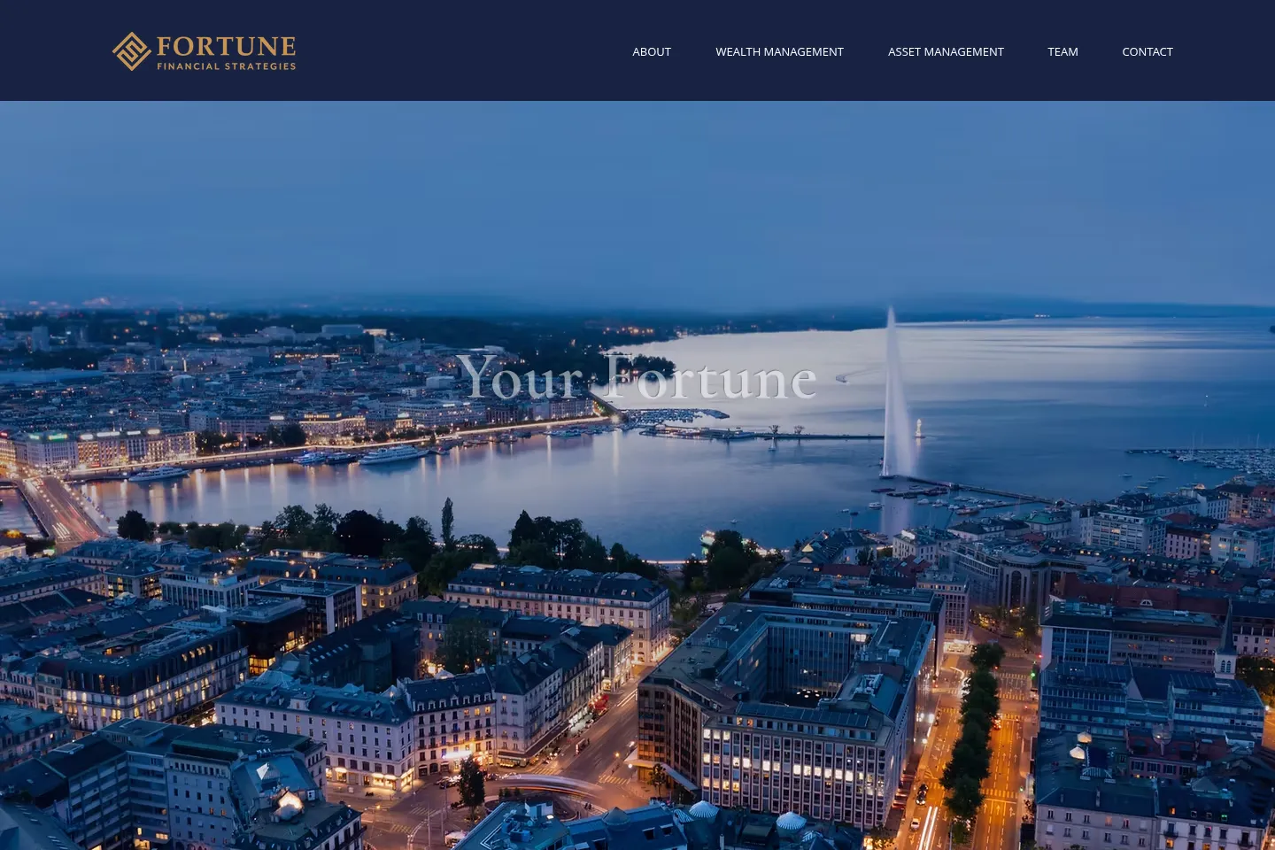 First screen of Fortune Financial Strategies