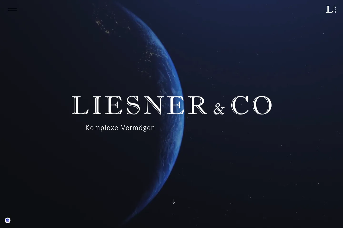 First screen of Liesner & Co