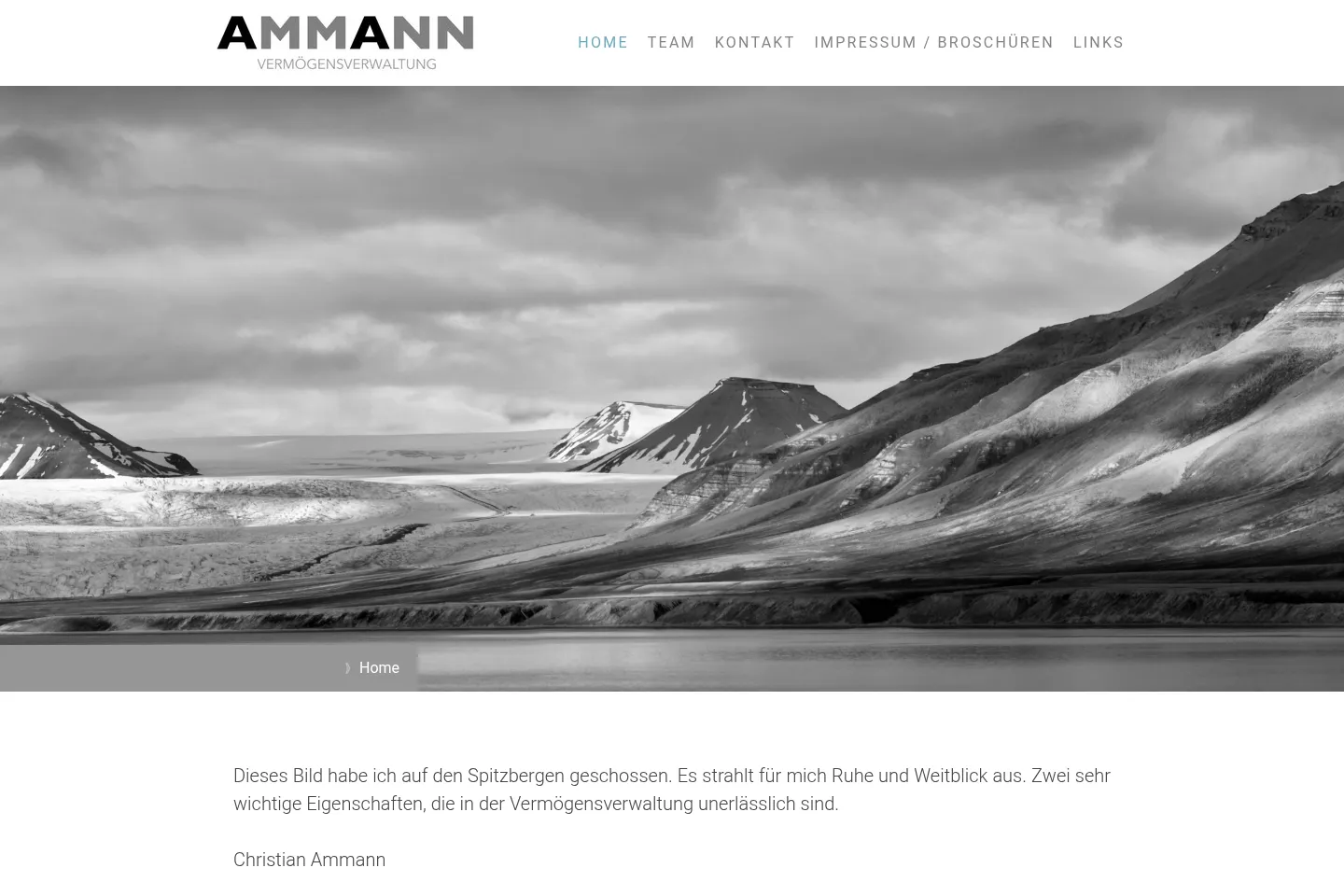 First screen of Ammann